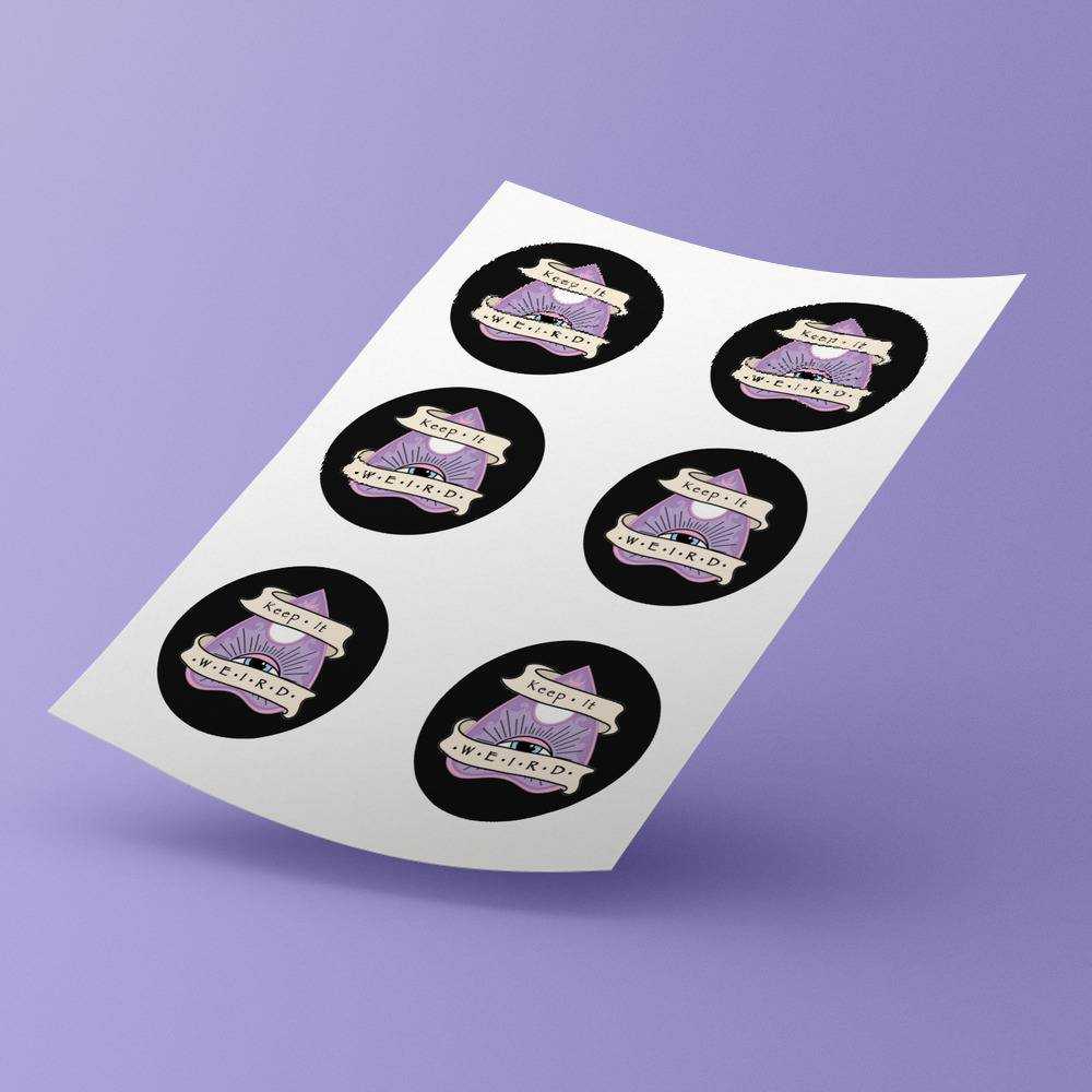 Morbid Podcast round stickers decorative stickers gift for fans Morbid Ouija Planchette