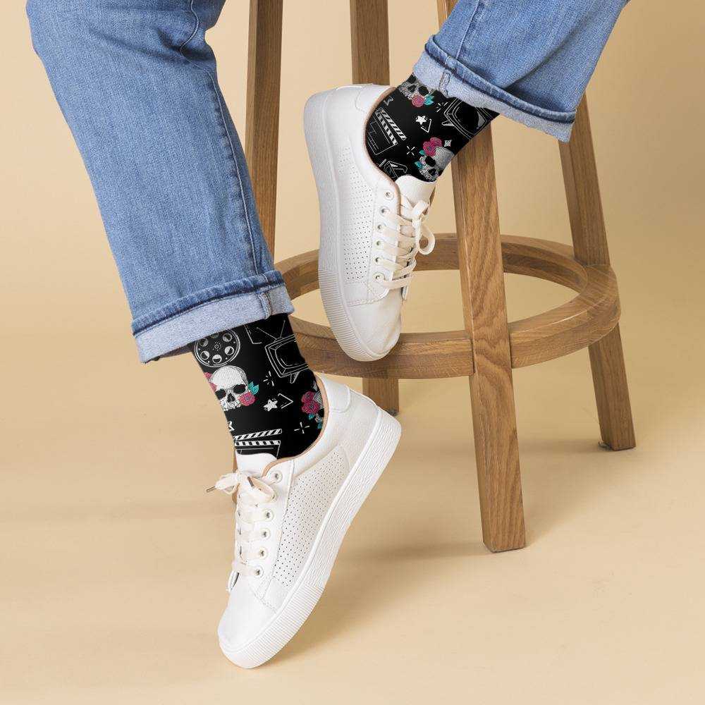Morbid Podcast Socks Custom Photo Socks Film Socks Black