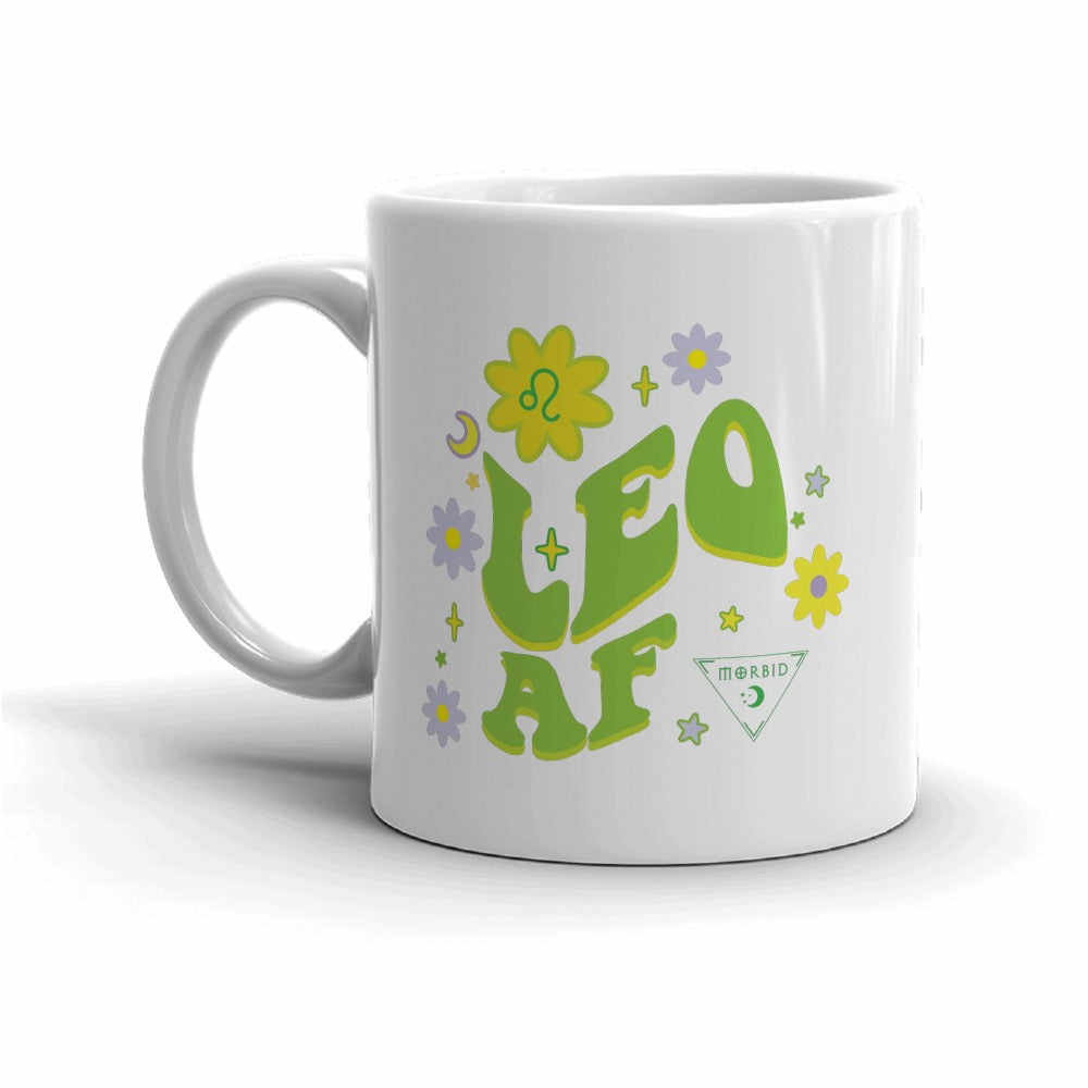 Leo Morbid Groovy Zodiac Signs Personalized Mug