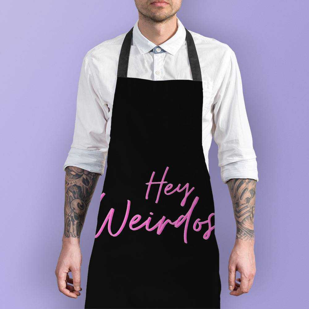 Morbid Podcast Apron Hey Weirdos Apron
