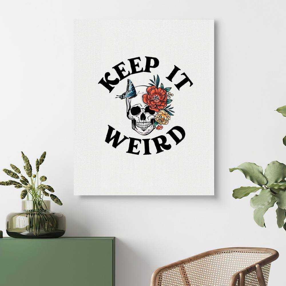 Morbid Podcast Canvas Classic Celebrity Canvas Keep it Weird by Morbid Podcast Canvas