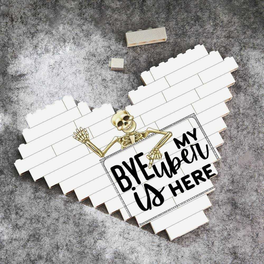 Morbid Podcast Merch Heart Shape Building Blocks Gift for Fans Morbid Bye Building Blocks