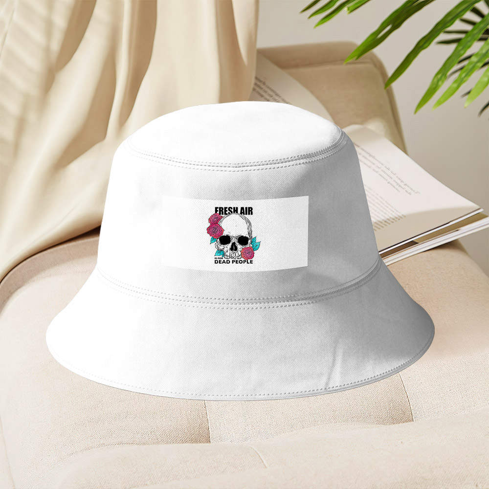 Morbid Podcast Bucket Hat Unisex Sun Hat Gifts for Morbid Podcast Fans Fresh Air is for Dead People Fisherman Hat
