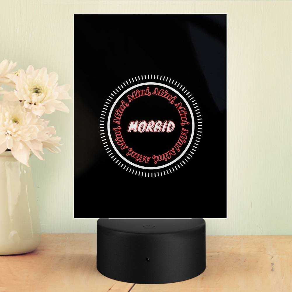 Morbid Podcast Lamp Classic Celebrity Night Light Mini Morbid by Morbid Podcast Lamp with Plastic Base