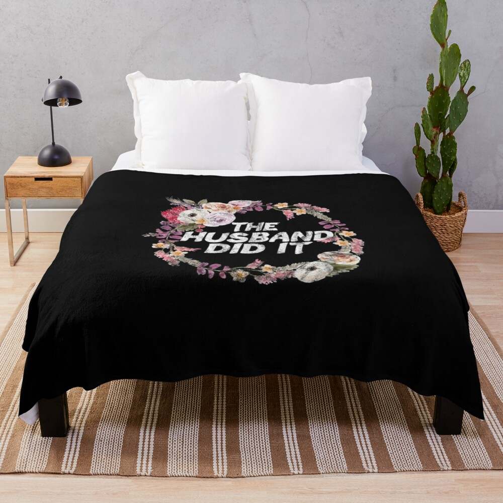 The Husband Did It Blanket, The Husband Did It True Crime Blanket