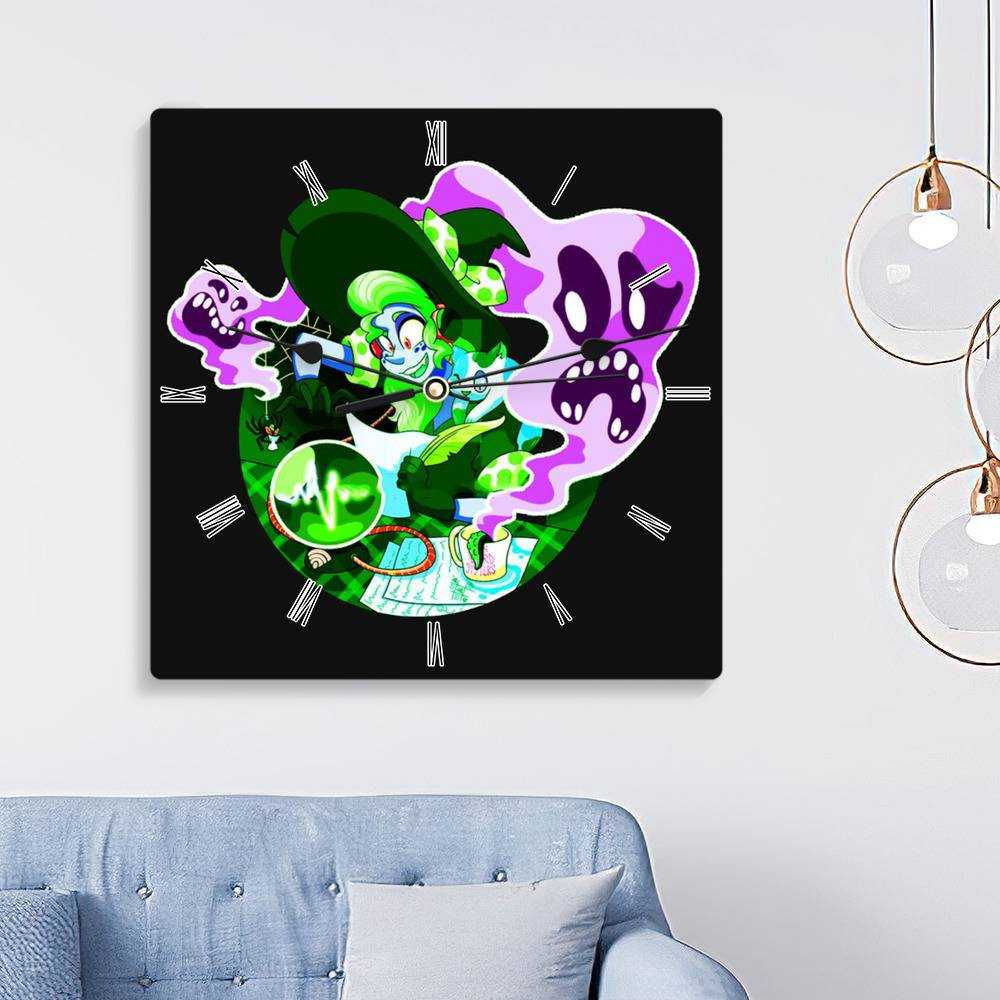 Morbid Podcast Square Wall Clock Home Decor Wall Clock Gifts for Morbid Podcast Fans Favorite Murder Podcast Wall Clock