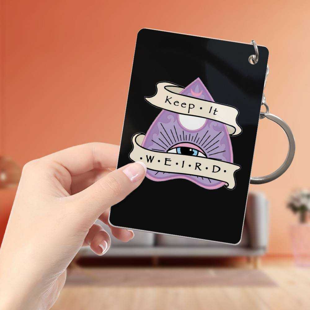 Morbid Podcast Keychain Classic Celebrity Keychain Morbid Ouija Planchette by Morbid Podcast Keychain