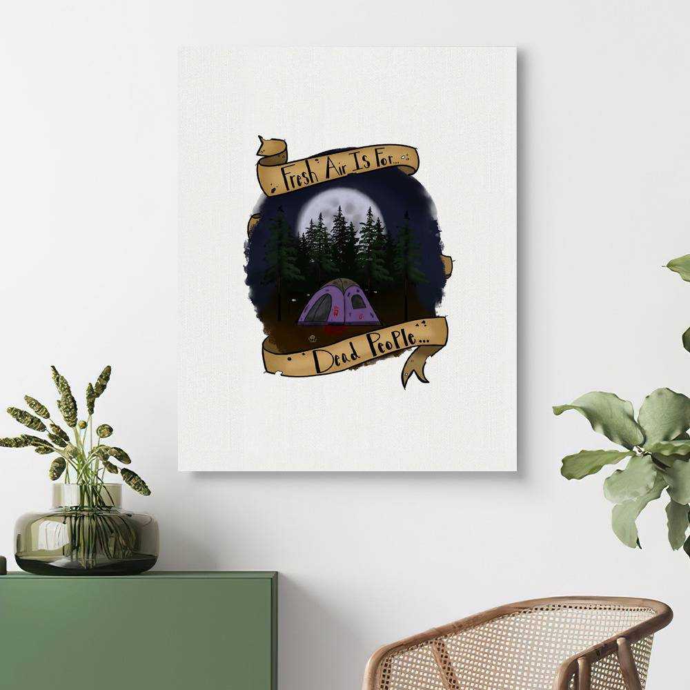Morbid Podcast Canvas Classic Celebrity Canvas Don't Hike by Morbid Podcast Canvas