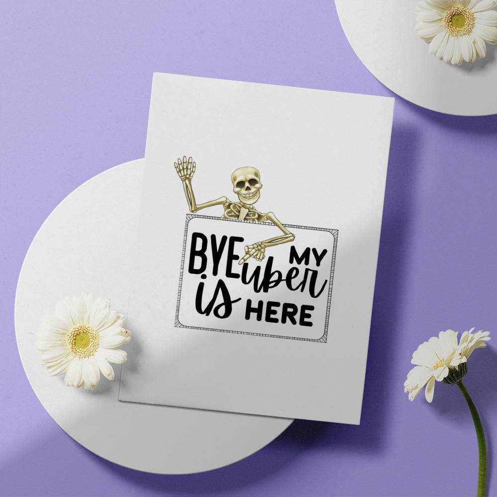 Morbid Podcast Greeting Card Classic Celebrity Greeting Card Morbid Bye by Morbid Podcast Greeting Card