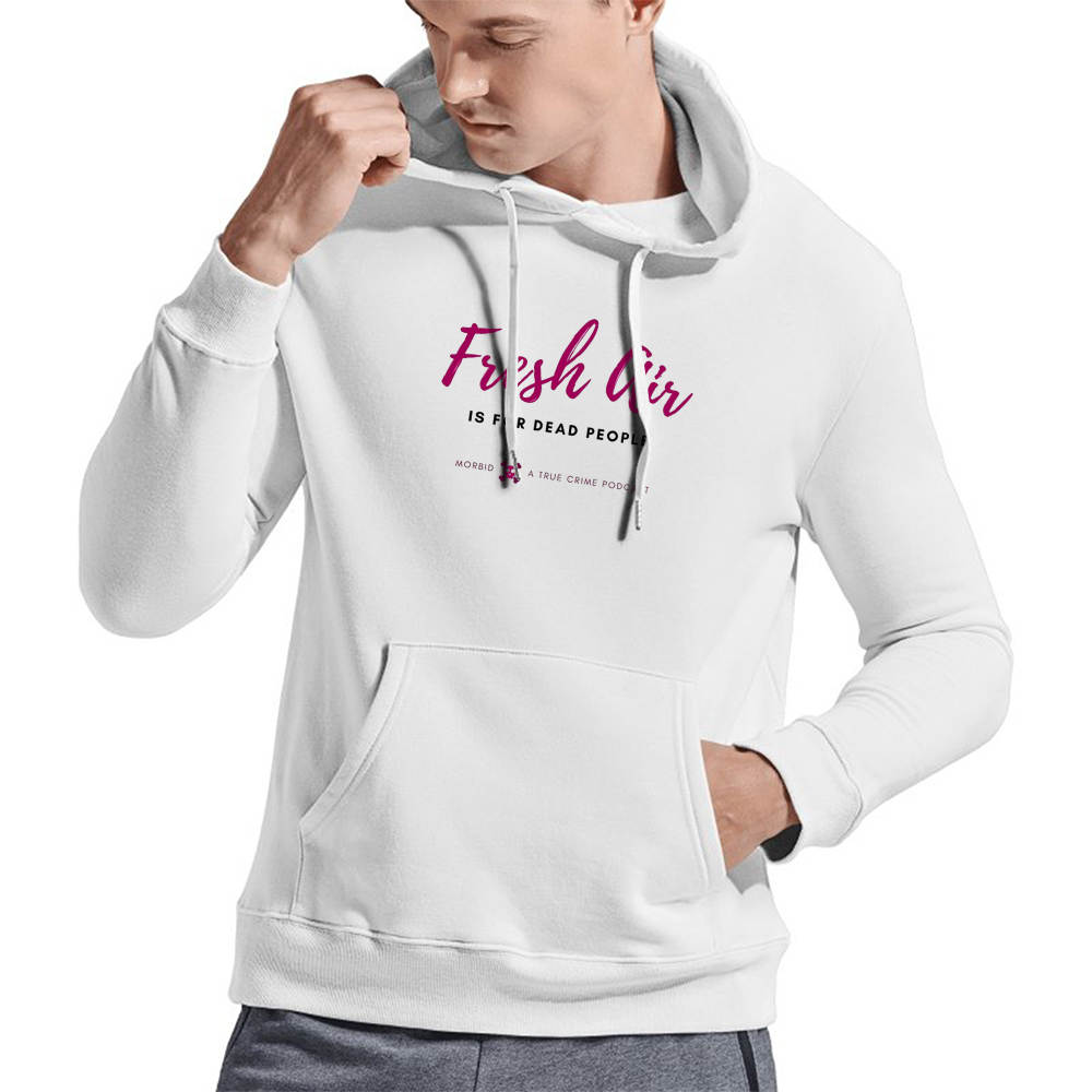Fresh Air Is For Dead People Hoodie, Fresh Air Is For Dead People Purple Pullover Hoodie
