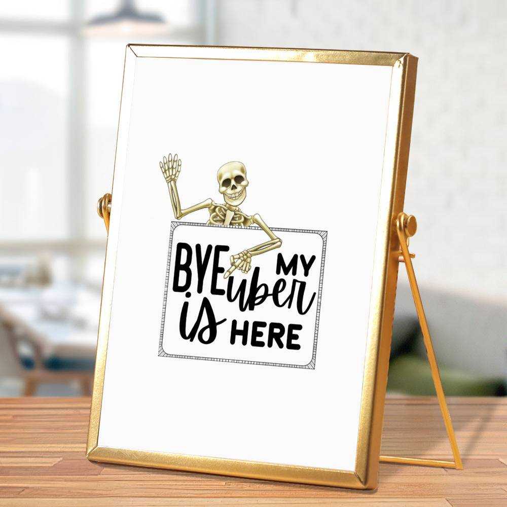 Morbid Podcast Plaque Classic Celebrity Plaque Morbid Bye by Morbid Podcast Plaque with Golden Frame