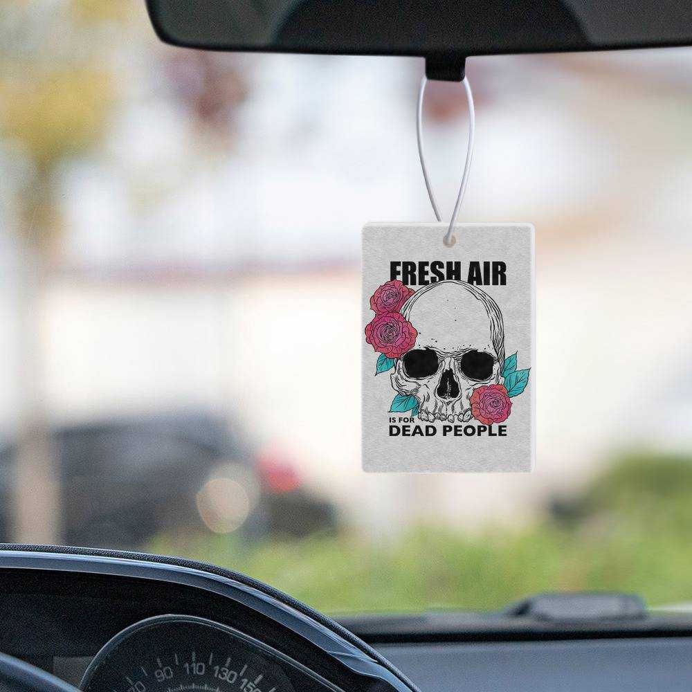 Morbid Podcast Car Air Freshener Car Hanging Accessoires Gifts for Morbid Podcast Fans Fresh Air is for Dead People Air Freshener