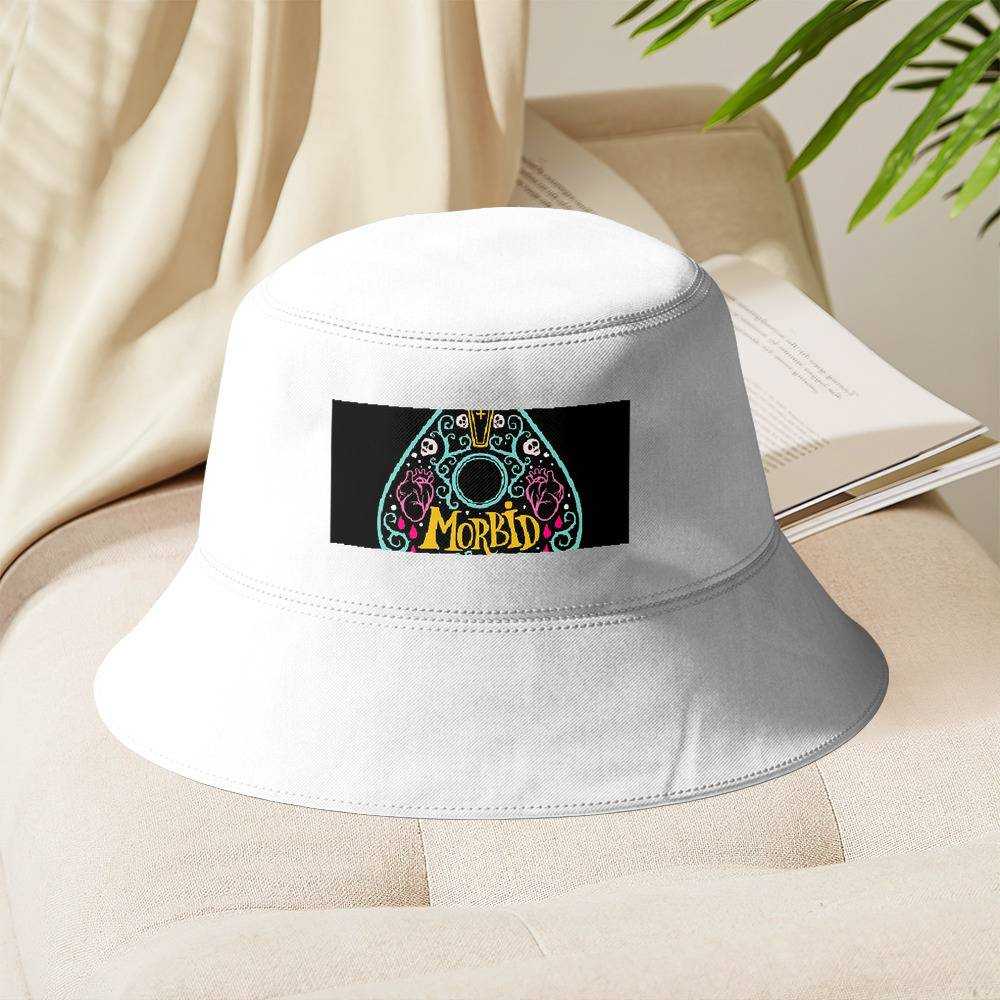 Morbid Podcast Bucket Hat Unisex Sun Hat Gifts for Morbid Podcast Fans Ouija Planchette Fisherman Hat
