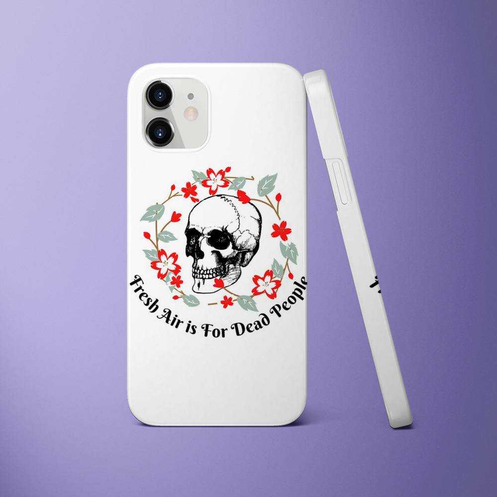 Morbid Podcast Phone Case Fresh Air is for Dead People Circle Phone Case