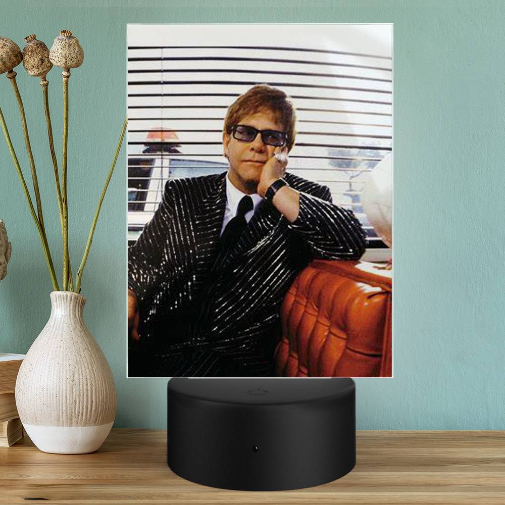 Elton John Songs From The West Coast Lamp Classic Celebrity Lamp with  Plastic Base