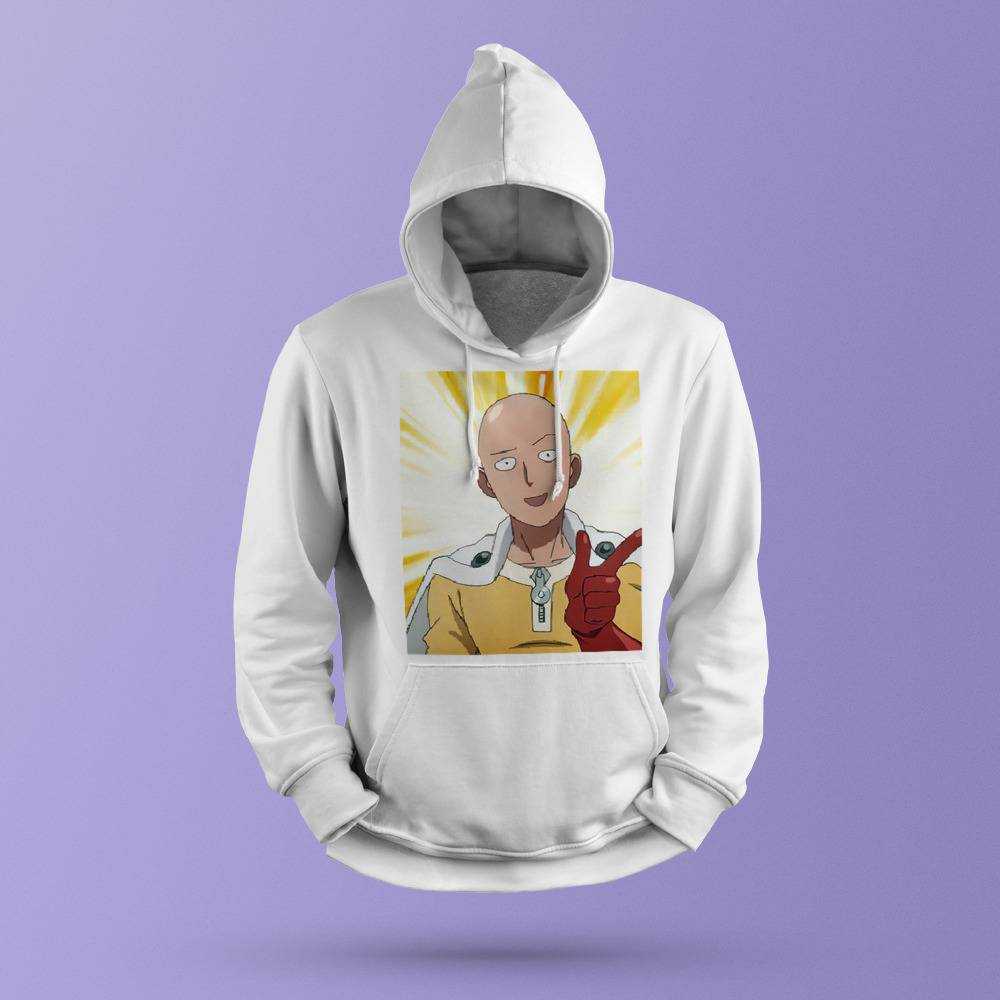 One punch shop man hoodie