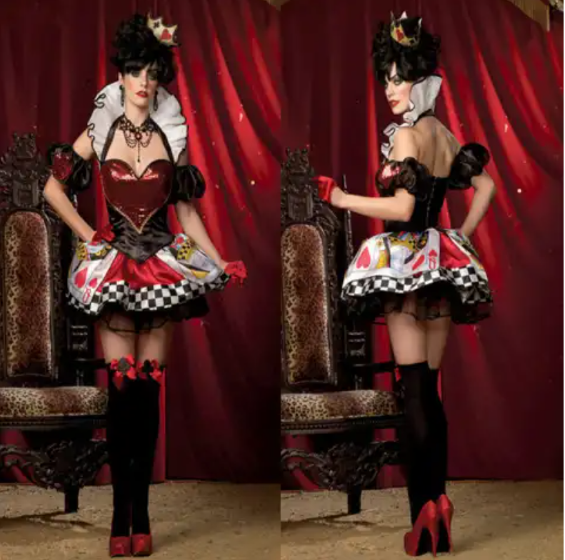 Queen Of Hearts Costume, Halloween New Costume Performance Costume