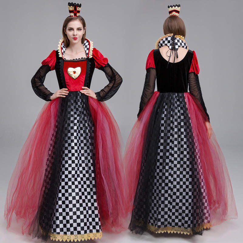 Queen Of Hearts Costume, Halloween New Costume Performance Costume