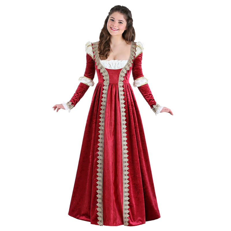 Queen Of Hearts Costume, Halloween Kids Alice In Wonderland Queen Of Hearts  Costume Dress