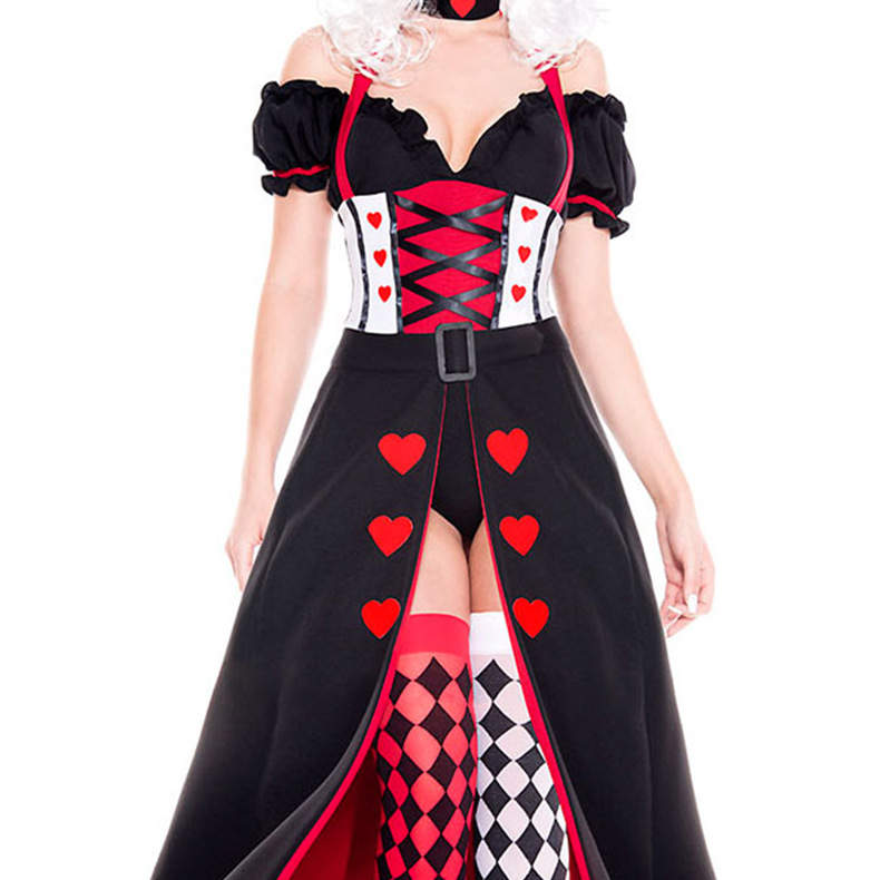 Queen Of Hearts Accessories, Witch Red Queen Alice In Wonderland Cosplay  Wig Set