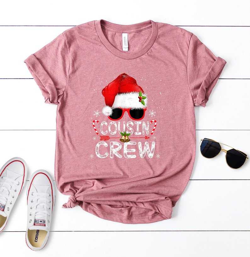 Cousin Crew Christmas Shirts, Cousin Crew Santa Hat Shirt#4