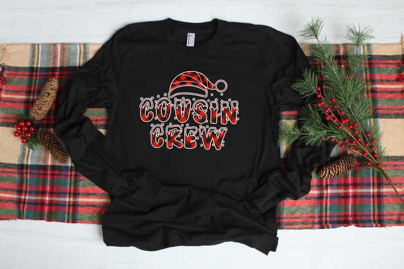 Cousin Crew Long Sleeve Shirts, Cute Christmas Cousin Crew Shirt