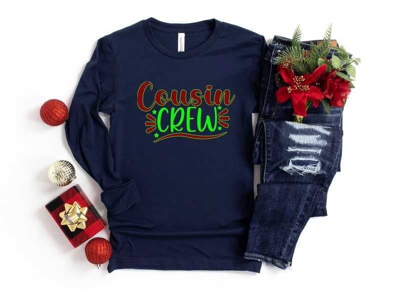 Cousin Crew Long Sleeve Shirts, Christmas Matching Shirt