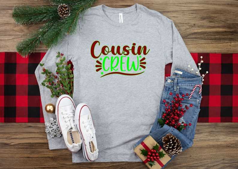 Cousin Crew Long Sleeve Shirts, Christmas Matching Shirt 