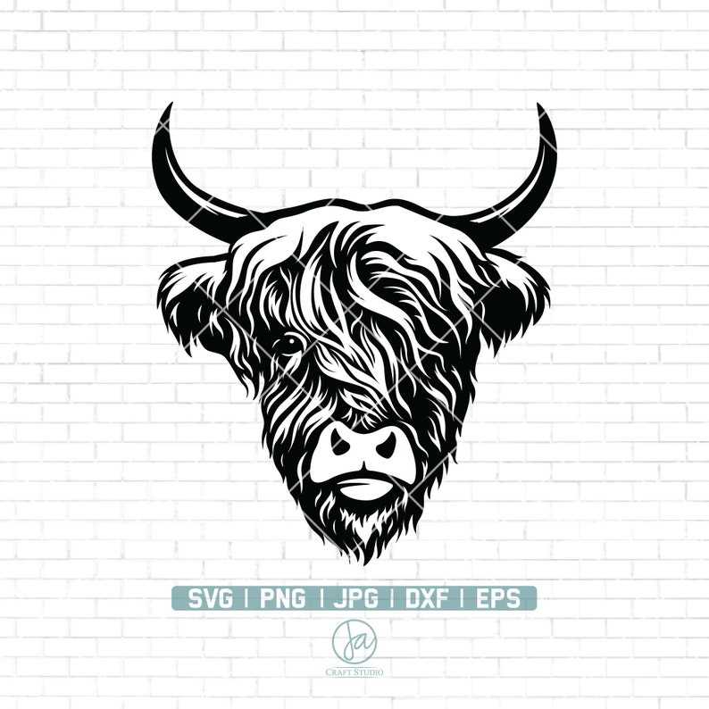 Highland Cow Svg, Highland Cow svg | Hingland Cow Clipart | Highland Heifer svg | Cow Clipart | Cow Png | Scottish Cow Svg#1