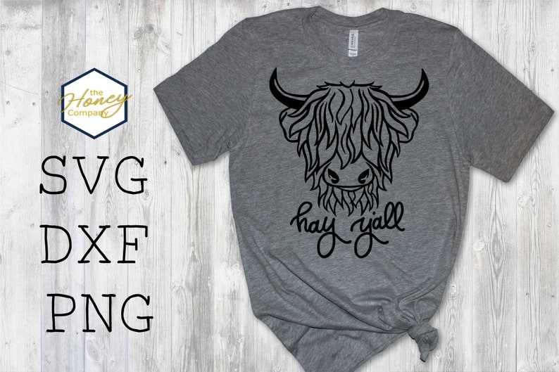 Highland Cow Head Svg, Highland Cow SVG PNG DXF Bundle Farmhouse Barn Farm Instant Download#3