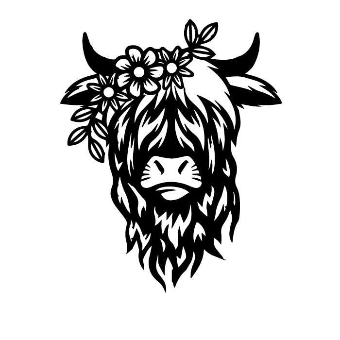 Highland Cow Svg Free, Highland Cow SVG &amp; PNG Free Download#1
