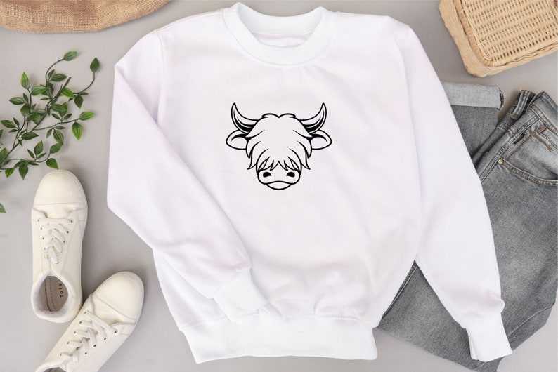 Highland Cow Head Svg, Highland Cow Svg - Highland cow Head svg - Highland cow SVG PNG DXF Eps file