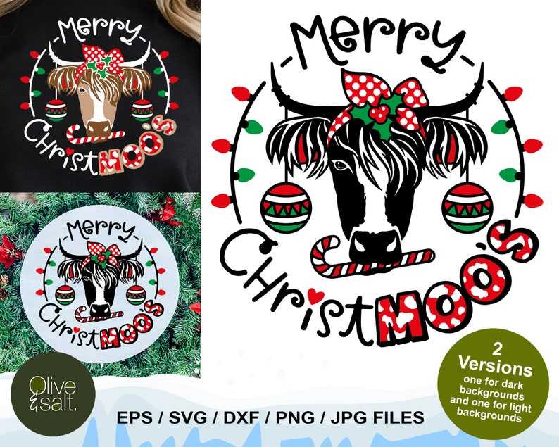 Christmas Highland Cow Svg, Funny Christmas shirt sublimation - Funny Christmas Quote Svg - Christmas Cow Svg 