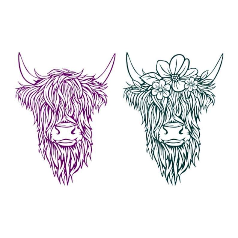 Highland Cow Svg, Highland Cow Cuttable Design SVG PNG DXF & eps ...