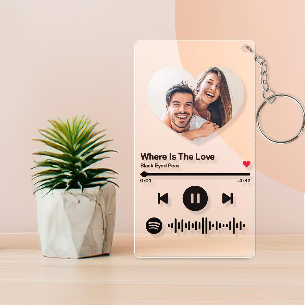 Spotify Picture Frame Custom Spotify Code Keychain, Plaque & Night Light
