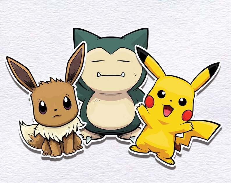 Eevee & Eeveelution Pokemon Vinyl Waterproof Sticker -   Cute pokemon  pictures, Pokemon stickers, Cute pokemon wallpaper