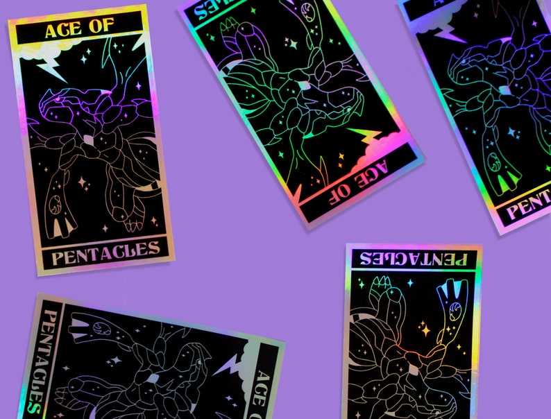 Holographic Tarot Sticker