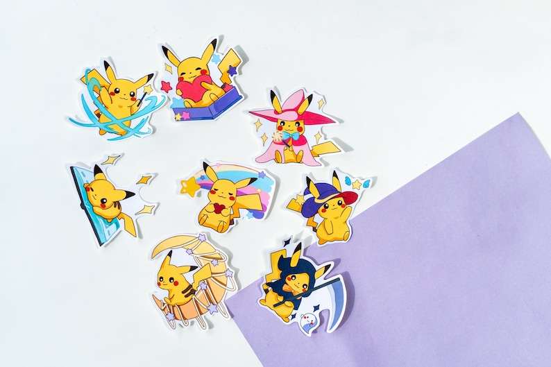 Cute Kawaii Chibi Pokemon 50 Stickers. -  Portugal