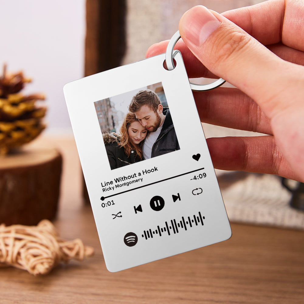 Targhetta Con Codice Musicale Scansionabile Personalizzata Placca Portachiavi Luce Notturna
