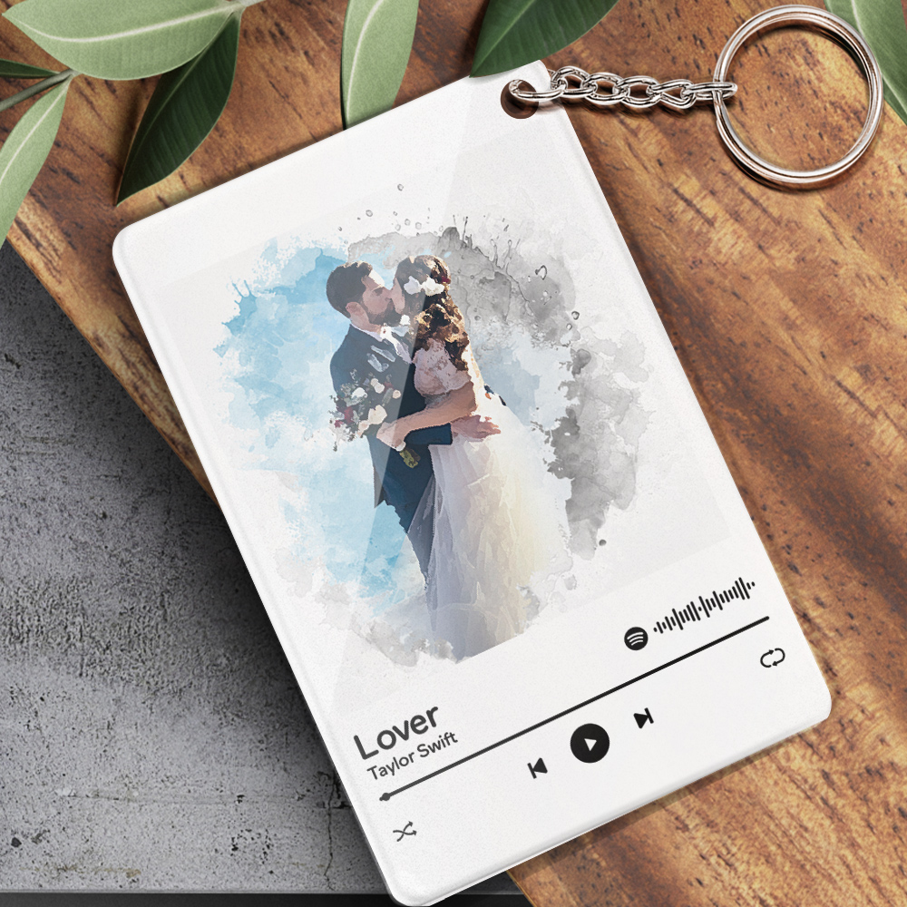 Portachiavi Personalizzato Spotify Con Foto - Regalo Originale Per Coppie, Compleanni E Anniversari - Foto 6