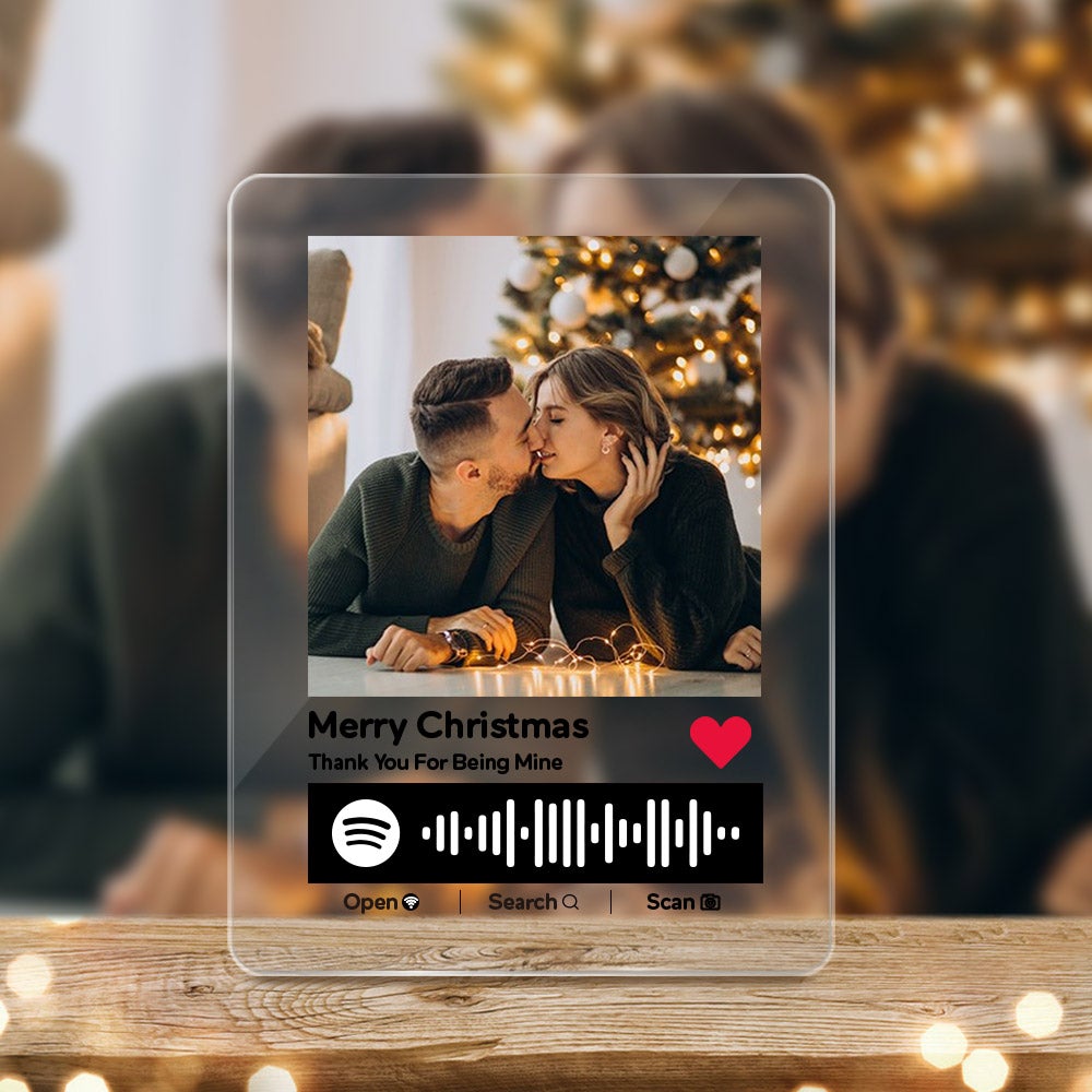 Calamita Musicale Personalizzata Per Frigorifero - Con Foto E Testo, Regalo Per Anniversari, San Valentino, Compleanni