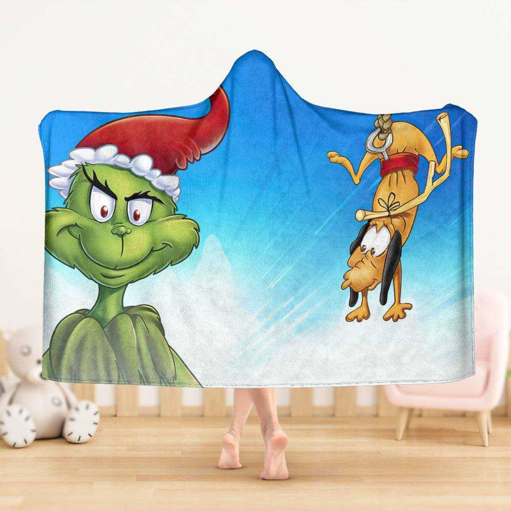 Grinch Oversized Hoodie Blanket 60X50
