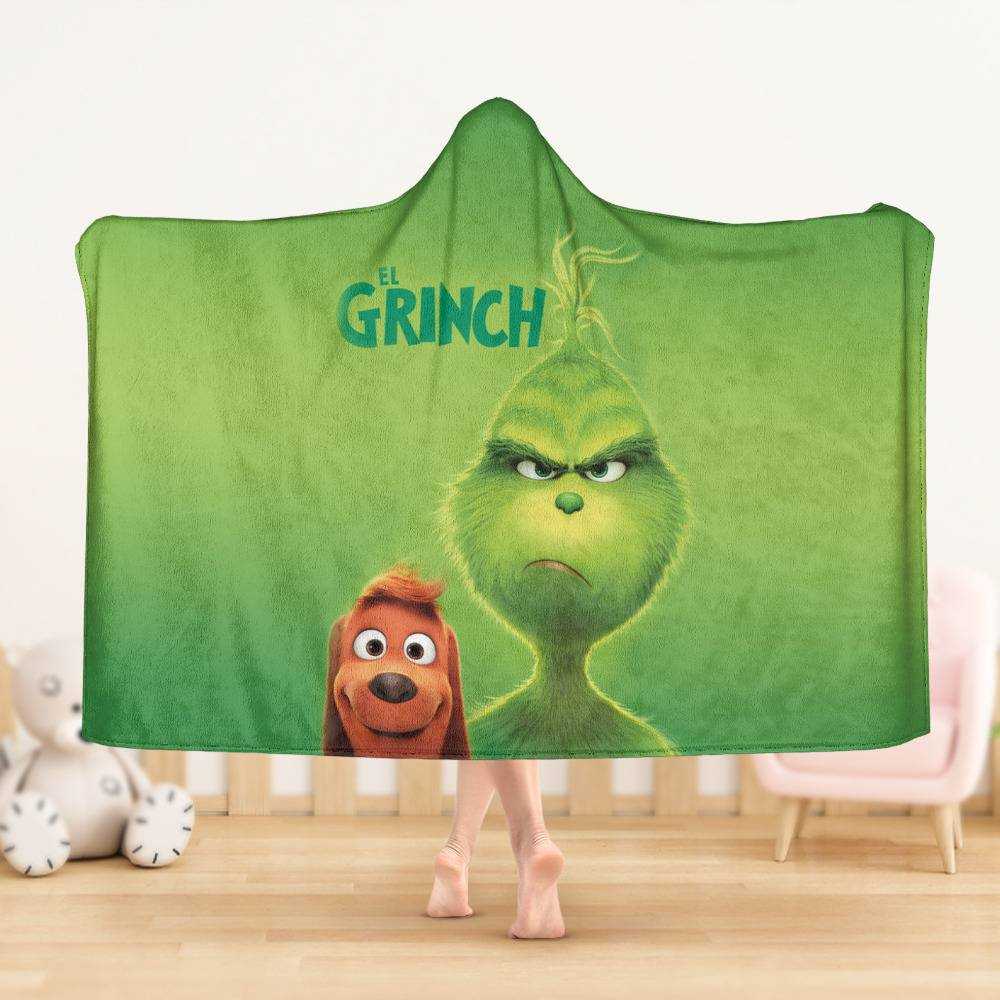 Grinch discount hooded blanket