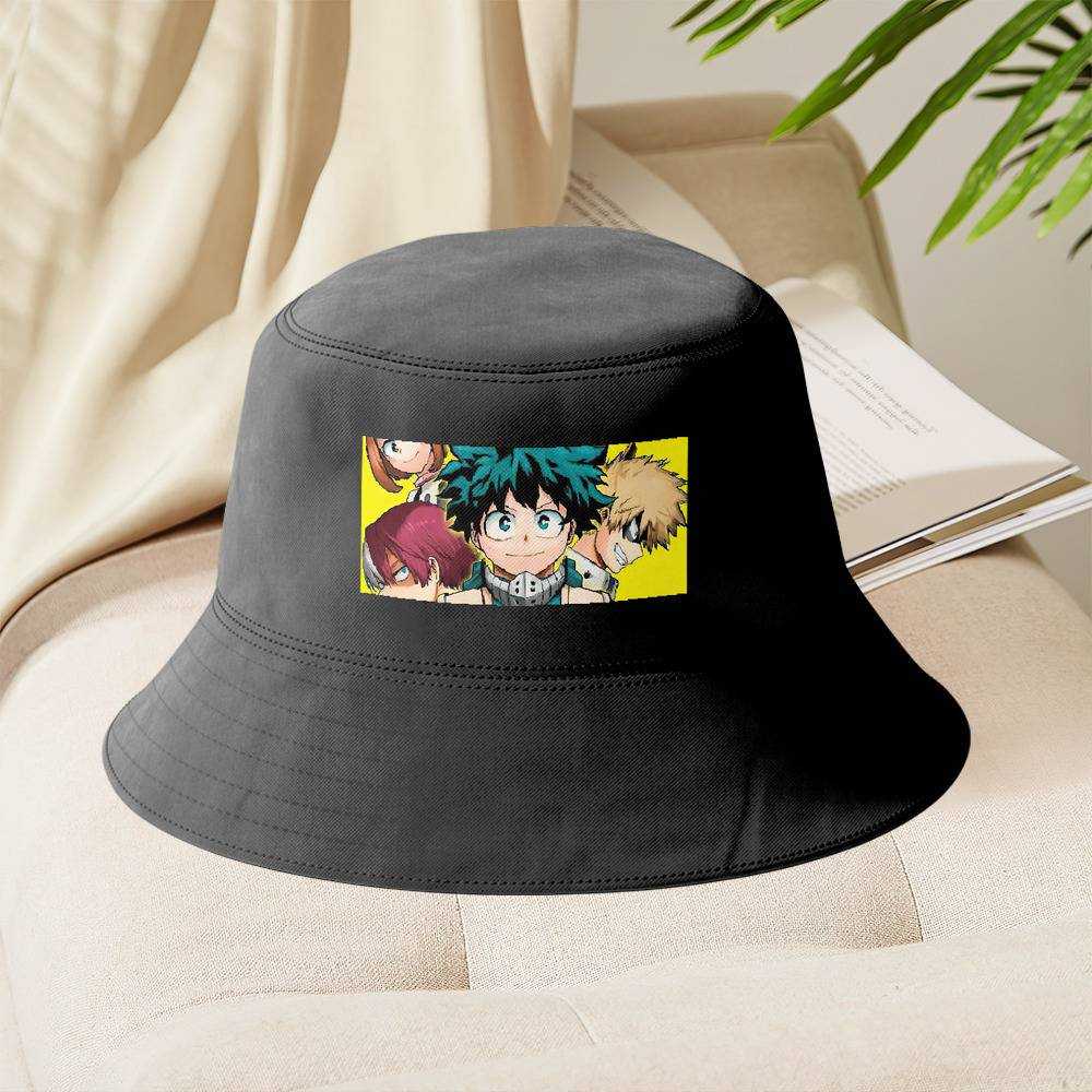 Cheap Hawks Manga My Hero Academia Anime Bucket Hat for Unisex Summer Sun  Hat Hip Hop Sport Fishing Fisherman Caps Getaway Headwear