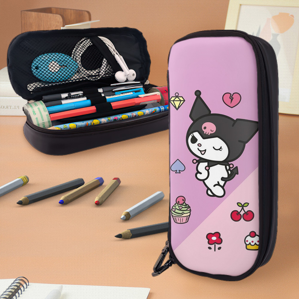 Kuromi Backpack With Pencil Box Funny Kuromi Big Capacity Pencil Case ...