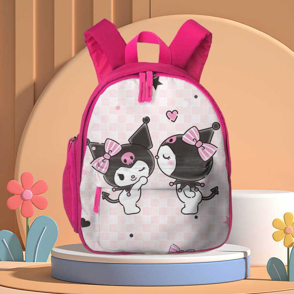 Kuromi Backpack with Lunch Box Black Background Kuromi Heat Insulated  Lunchbox