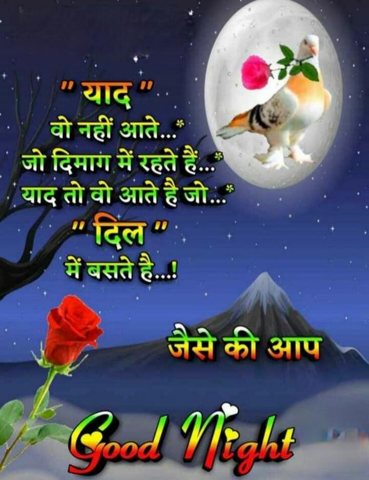 Good Night Images in Hindi, good night quotes in hindi, good night images with quotes in hindi 14