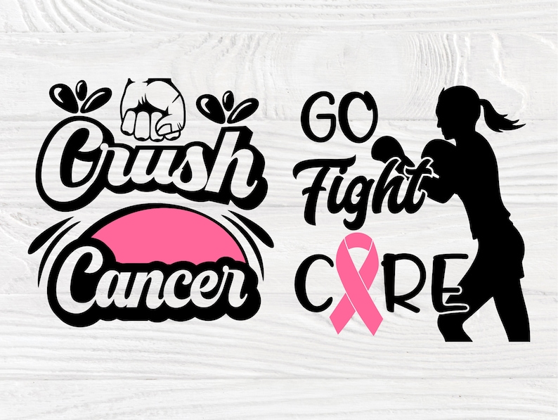 Breast Cancer SVG Bundle Survivor Svg Ribbon Svg | Breastcancersvg.com