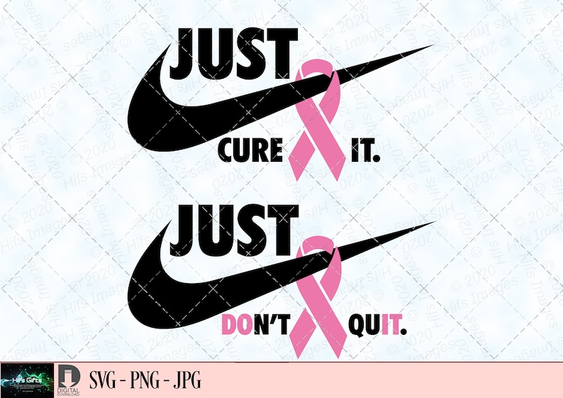 Breast Cancer Svg Just Cure It Svg Breast Cancer Awareness Svg Breast ...