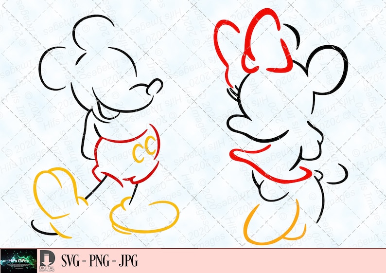 Mickey Mouse Gives Flowers-Minnie-Original Story Sketch Artwork-Vintage  Postcard | eBay